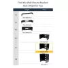 StarTech.com 8U Wall Mount Network Rack - 14 inch Deep (Low Profile) - 19 inch Patch Panel Bracket for Shallow Server and IT Equipment, Network Switches - 80lbs/36kg Weight Capacity, Black