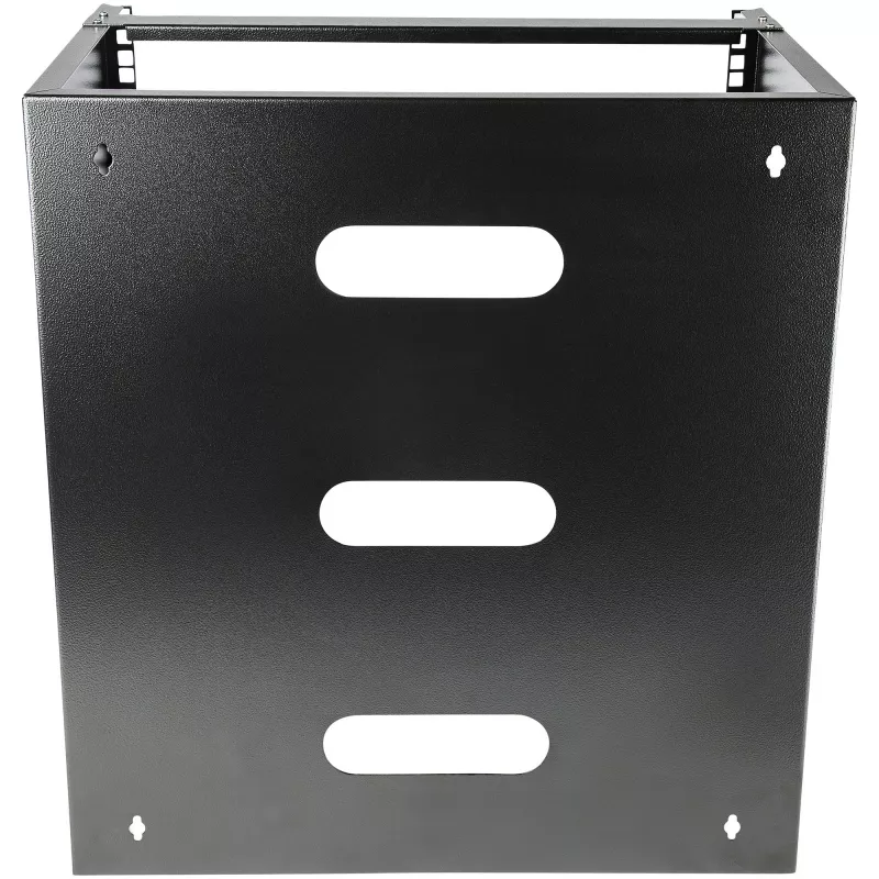 StarTech.com 12U Wall Mount Network Rack - 14 inch Deep (Low Profile) - 19 inch Patch Panel Bracket for Shallow Server and IT Equipment, Network Switches - 125lbs/57kg Weight Capacity, Black