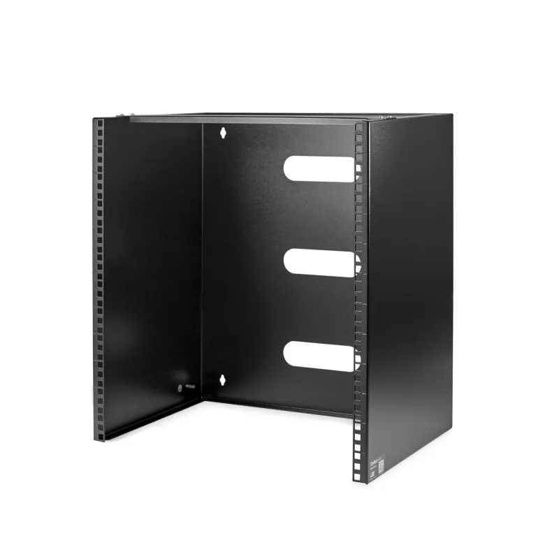 StarTech.com 12U Wall Mount Network Rack - 14 inch Deep (Low Profile) - 19 inch Patch Panel Bracket for Shallow Server and IT Equipment, Network Switches - 125lbs/57kg Weight Capacity, Black