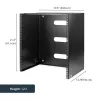 StarTech.com 12U Wall Mount Network Rack - 14 inch Deep (Low Profile) - 19 inch Patch Panel Bracket for Shallow Server and IT Equipment, Network Switches - 125lbs/57kg Weight Capacity, Black