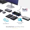 StarTech.com 4 Bay SSD/HDD Hard Drive Eraser - 2.5 inch & 3.5 inch SATA - Hostless Standalone Secure Erase External Disk Sanitizer - 9 Erase Modes - RS232 Printer Port - NIST/DOD & TAA Compliant