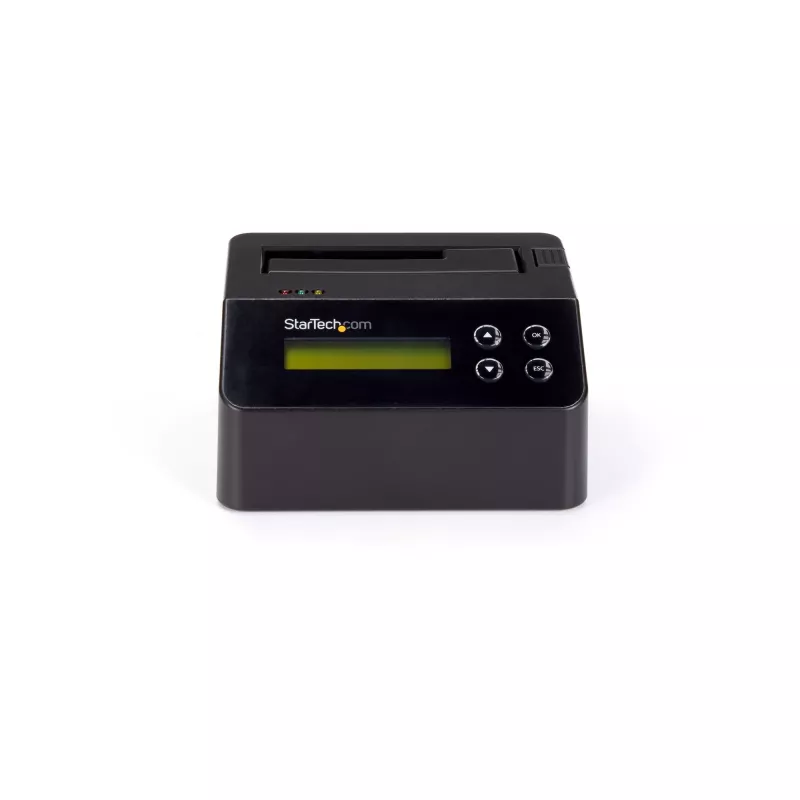StarTech.com Single Bay Hard Drive Eraser, Standalone HDD/SSD Sanitizer, 4Kn, USB 3.0 to SATA III (6 Gbps), 9 Erase Modes, LCD Display, Secure Erase Hard Disk Sanitizer Dock, DB-9 Printer Port, TAA Compliant