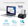 StarTech.com Single Bay Hard Drive Eraser, Standalone HDD/SSD Sanitizer, 4Kn, USB 3.0 to SATA III (6 Gbps), 9 Erase Modes, LCD Display, Secure Erase Hard Disk Sanitizer Dock, DB-9 Printer Port, TAA Compliant