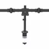 StarTech.com Desk Mount Triple Monitor Arm - Ergonomic VESA 3 Monitor Mount up to 27 inch - Articulating & Height Adjustable Pole Mount - Tilt/Swivel/Rotate LCD/LED Screen - Desk Clamp/Grommet