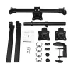 StarTech.com Desk Mount Triple Monitor Arm - Ergonomic VESA 3 Monitor Mount up to 27 inch - Articulating & Height Adjustable Pole Mount - Tilt/Swivel/Rotate LCD/LED Screen - Desk Clamp/Grommet