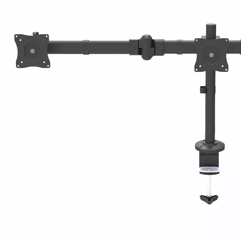 StarTech.com Desk Mount Triple Monitor Arm - Ergonomic VESA 3 Monitor Mount up to 27 inch - Articulating & Height Adjustable Pole Mount - Tilt/Swivel/Rotate LCD/LED Screen - Desk Clamp/Grommet