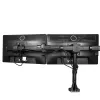 StarTech.com Desk Mount Triple Monitor Arm - Ergonomic VESA 3 Monitor Mount up to 27 inch - Articulating & Height Adjustable Pole Mount - Tilt/Swivel/Rotate LCD/LED Screen - Desk Clamp/Grommet
