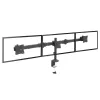 StarTech.com Desk Mount Triple Monitor Arm - Ergonomic VESA 3 Monitor Mount up to 27 inch - Articulating & Height Adjustable Pole Mount - Tilt/Swivel/Rotate LCD/LED Screen - Desk Clamp/Grommet