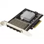 StarTech.com Quad Port 10G SFP+ Network Card - Intel XL710 Open SFP+ Converged Adapter - PCIe 10 Gigabit Ethernet Server NIC - 10GbE Fiber Optic LAN Card - Dell PowerEdge HPE ProLiant