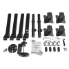 StarTech.com Desk Mount Quad Monitor Arm - Ergonomic VESA 4 Monitor Mount 2x2 up to 27 inch - Articulating & Height Adjustable Pole Mount - Tilt/Swivel/Rotate LCD/LED Screen - Desk Clamp/Grommet