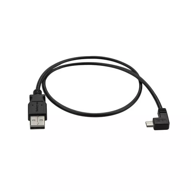 StarTech.com Micro-USB Charge-and-Sync Cable M/M - Right-Angle Micro-USB - 24 AWG - 0.5 m
