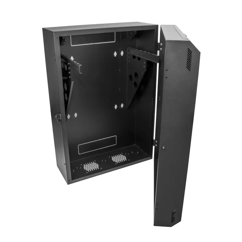 StarTech.com 8U 19 inch Vertical Wall Mount Server Rack Cabinet - Low Profile (15 inch) - 30 inch Deep Locking Network Enclosure w/2U for Switch Patch Panel Router Mounting IT/Data Cabinet Assembled