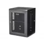 StarTech.com 4-Post 15U Wall Mount Network Cabinet with 1U Shelf, 19 inch Hinged Wall-Mounted Server Rack for Data / AV / Electronics / Computer Equipment, Flexible Vented Rack Enclosure