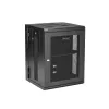 StarTech.com 4-Post 15U Wall Mount Network Cabinet with 1U Shelf, 19 inch Hinged Wall-Mounted Server Rack for Data / AV / Electronics / Computer Equipment, Flexible Vented Rack Enclosure