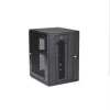 StarTech.com 4-Post 15U Wall Mount Network Cabinet with 1U Shelf, 19 inch Hinged Wall-Mounted Server Rack for Data / AV / Electronics / Computer Equipment, Flexible Vented Rack Enclosure