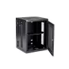 StarTech.com 4-Post 15U Wall Mount Network Cabinet with 1U Shelf, 19 inch Hinged Wall-Mounted Server Rack for Data / AV / Electronics / Computer Equipment, Flexible Vented Rack Enclosure