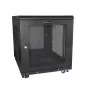 StarTech.com 4-Post 12U Server Rack Cabinet, Lockable 19 inch Data Rack Cabinet for Computer / AV / IT Equipment, Office / Home Network Rack with Casters & Adjustable Mounting Rails