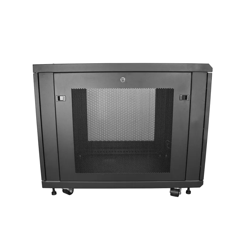 StarTech.com 4-Post 12U Server Rack Cabinet, Lockable 19 inch Data Rack Cabinet for Computer / AV / IT Equipment, Office / Home Network Rack with Casters & Adjustable Mounting Rails