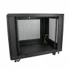 StarTech.com 4-Post 12U Server Rack Cabinet, Lockable 19 inch Data Rack Cabinet for Computer / AV / IT Equipment, Office / Home Network Rack with Casters & Adjustable Mounting Rails
