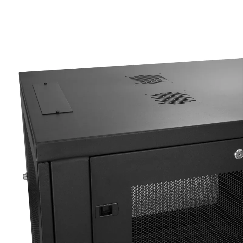 StarTech.com 4-Post 12U Server Rack Cabinet, Lockable 19 inch Data Rack Cabinet for Computer / AV / IT Equipment, Office / Home Network Rack with Casters & Adjustable Mounting Rails