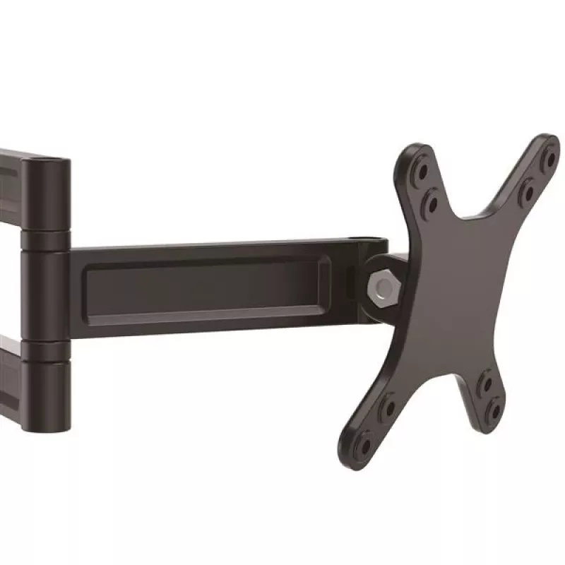 StarTech.com Wall-Mount Monitor Arm - Dual Swivel, 15 kg, 33 cm (13 inch), 68.6 cm (27 inch), 75 x 75 mm, 100 x 100 mm, Black
