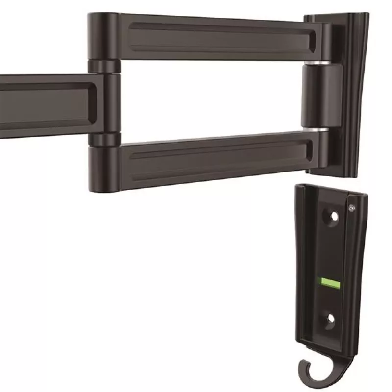 StarTech.com Wall-Mount Monitor Arm - Dual Swivel, 15 kg, 33 cm (13 inch), 68.6 cm (27 inch), 75 x 75 mm, 100 x 100 mm, Black