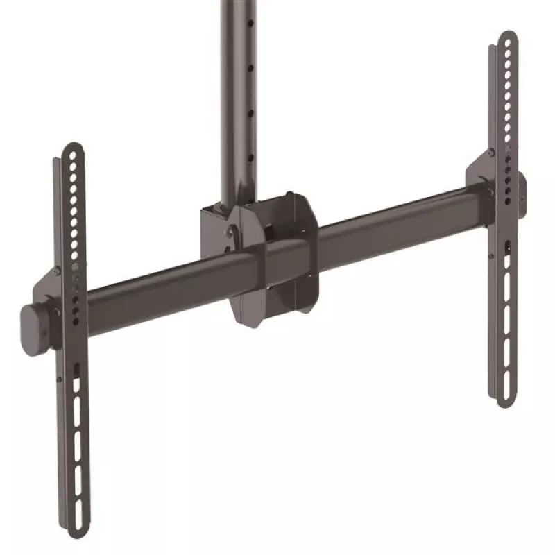 StarTech.com TV Ceiling Mount - Full-Motion Universal Hanging Single Screen Mount with Adjustable Telescopic Short Pole - Tilt / Swivel - VESA Bracket for 32”-75 inch Displays