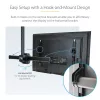 StarTech.com TV Ceiling Mount - Full-Motion Universal Hanging Single Screen Mount with Adjustable Telescopic Short Pole - Tilt / Swivel - VESA Bracket for 32”-75 inch Displays