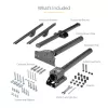 StarTech.com TV Ceiling Mount - Full-Motion Universal Hanging Single Screen Mount with Adjustable Telescopic Short Pole - Tilt / Swivel - VESA Bracket for 32”-75 inch Displays