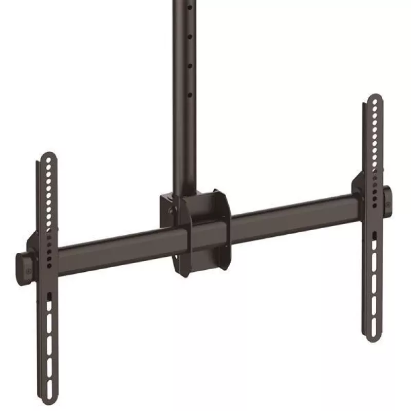 StarTech.com TV Ceiling Mount - Full-Motion Universal Hanging Single Screen Mount with Adjustable Telescopic Long Pole - Tilt / Swivel - VESA Bracket for 32”-75 inch Displays