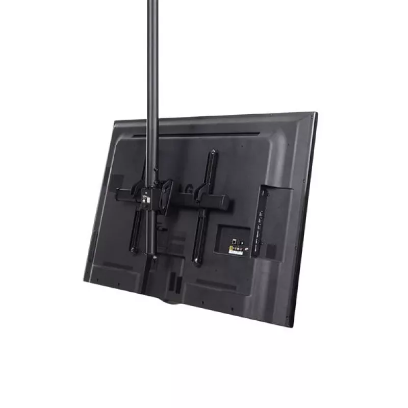 StarTech.com TV Ceiling Mount - Full-Motion Universal Hanging Single Screen Mount with Adjustable Telescopic Long Pole - Tilt / Swivel - VESA Bracket for 32”-75 inch Displays