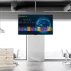 StarTech.com TV Ceiling Mount - Full-Motion Universal Hanging Single Screen Mount with Adjustable Telescopic Long Pole - Tilt / Swivel - VESA Bracket for 32”-75 inch Displays