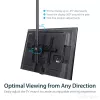 StarTech.com TV Ceiling Mount - Full-Motion Universal Hanging Single Screen Mount with Adjustable Telescopic Long Pole - Tilt / Swivel - VESA Bracket for 32”-75 inch Displays