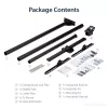 StarTech.com TV Ceiling Mount - Full-Motion Universal Hanging Single Screen Mount with Adjustable Telescopic Long Pole - Tilt / Swivel - VESA Bracket for 32”-75 inch Displays