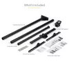 StarTech.com TV Ceiling Mount - Full-Motion Universal Hanging Single Screen Mount with Adjustable Telescopic Long Pole - Tilt / Swivel - VESA Bracket for 32”-75 inch Displays