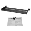 StarTech.com 1U Server Rack Shelf - Universal Vented Rack Mount Cantilever Tray for 19 inch Network Equipment Rack & Cabinet - Heavy Duty Steel – Weight Capacity 44lb/20kg - 7 inch Deep Shelf, Black