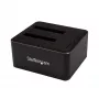StarTech.com Dual-Bay USB 3.0 to SATA Hard Drive Docking Station, USB Hard Drive Dock, External 2.5/3.5 inch SATA I/II/III SSD/HDD Docking Station, Hot-Swap Hard Drive Bays, Top-Loading