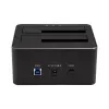 StarTech.com Dual-Bay USB 3.0 to SATA Hard Drive Docking Station, USB Hard Drive Dock, External 2.5/3.5 inch SATA I/II/III SSD/HDD Docking Station, Hot-Swap Hard Drive Bays, Top-Loading