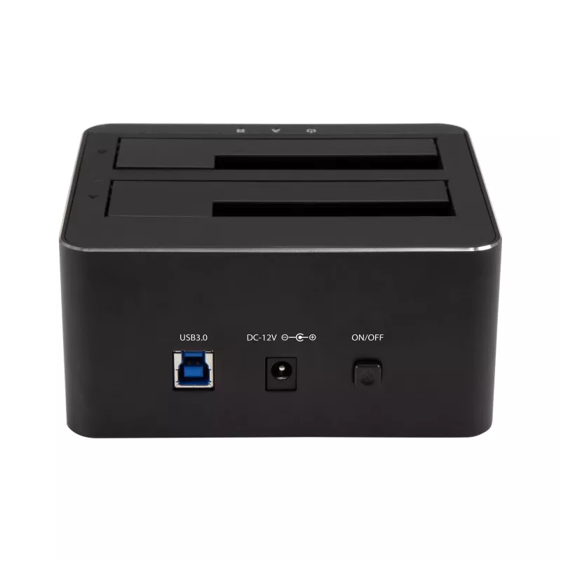 StarTech.com Dual-Bay USB 3.0 to SATA Hard Drive Docking Station, USB Hard Drive Dock, External 2.5/3.5 inch SATA I/II/III SSD/HDD Docking Station, Hot-Swap Hard Drive Bays, Top-Loading
