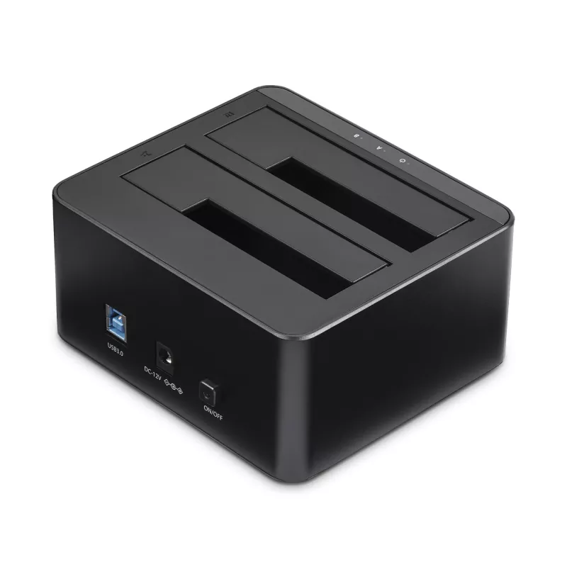 StarTech.com Dual-Bay USB 3.0 to SATA Hard Drive Docking Station, USB Hard Drive Dock, External 2.5/3.5 inch SATA I/II/III SSD/HDD Docking Station, Hot-Swap Hard Drive Bays, Top-Loading