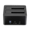 StarTech.com Dual-Bay USB 3.0 to SATA Hard Drive Docking Station, USB Hard Drive Dock, External 2.5/3.5 inch SATA I/II/III SSD/HDD Docking Station, Hot-Swap Hard Drive Bays, Top-Loading
