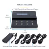 StarTech.com Standalone 1 to 7 USB Thumb Drive Duplicator and Eraser, Multiple USB Flash Drive Copier, System and File and Whole-Drive Copy at 1.5 GB/min, Single and 3-Pass Erase, LCD Display - TAA