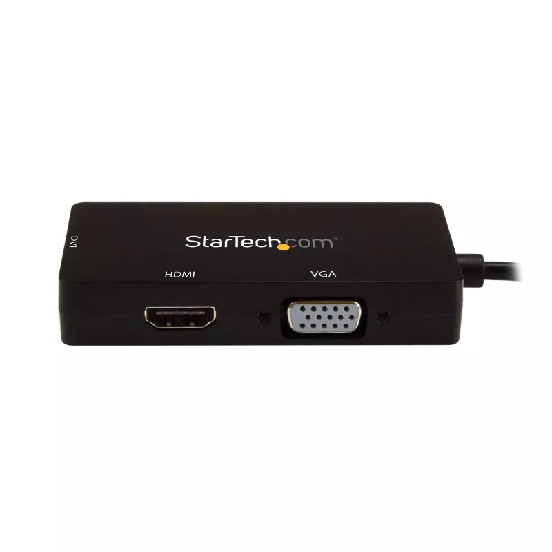 StarTech.com USB-C Multiport Video Adapter - 3-in-1 - 4K 30Hz - Black