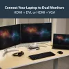 StarTech.com USB 3.0 Docking Station - Dual Monitor Laptop Docking Station with HDMI & DVI/VGA Video - 6-port USB 3.1 Gen 1 5Gbps Hub, GbE, Audio - Universal Type-A Dock - Windows & Mac