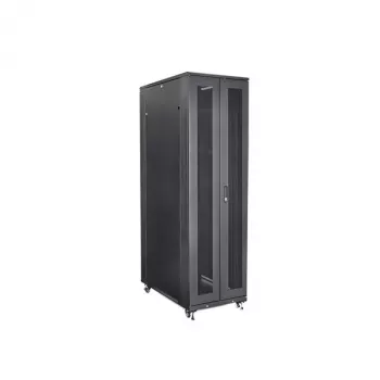 StarTech.com 4-Post 42U Server Rack Cabinet, 19 inch Data Rack Cabinet for Computer / AV / IT Equipment mount, Rack Server Enclosure with Casters, Full Size Industrial Network Storage