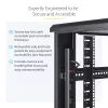 StarTech.com 4-Post 42U Server Rack Cabinet, 19 inch Data Rack Cabinet for Computer / AV / IT Equipment mount, Rack Server Enclosure with Casters, Full Size Industrial Network Storage