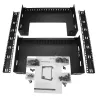 StarTech.com 15U 19 inch Wall Mount Network Rack - 12 inch Deep 2 Post Open Frame Server Room Rack for Data/AV/IT/Computer Equipment/Patch Panel with Cage Nuts & Screws 200lb Capacity, Black