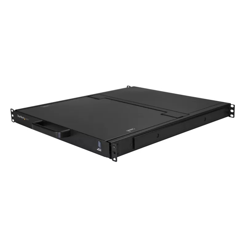 StarTech.com Rackmount KVM Console HD 1080p - Single Port VGA KVM with 17 inch LCD Monitor for Server Rack - Fully Featured 1U LCD KVM Drawer w/Cables & Hardware - USB Support - 50,000 MTBF