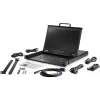 StarTech.com Rackmount KVM Console HD 1080p - Single Port VGA KVM with 17 inch LCD Monitor for Server Rack - Fully Featured 1U LCD KVM Drawer w/Cables & Hardware - USB Support - 50,000 MTBF