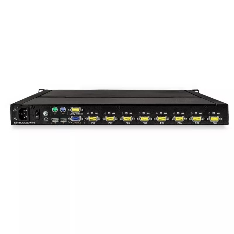 StarTech.com 8 Port Rackmount KVM Console w/ 6ft Cables - Integrated KVM Switch w/ 17 inch LCD Monitor - Fully Featured 1U LCD KVM Drawer- OSD KVM - Durable 50,000 MTBF - USB + VGA Support